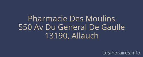 Pharmacie Des Moulins