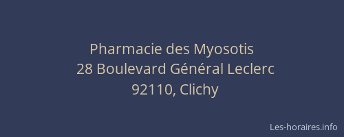 Pharmacie des Myosotis