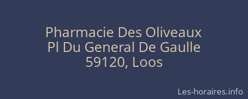 Pharmacie Des Oliveaux