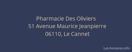 Pharmacie Des Oliviers