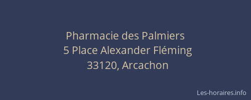 Pharmacie des Palmiers
