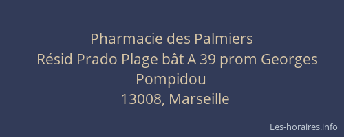 Pharmacie des Palmiers