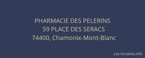 PHARMACIE DES PELERINS