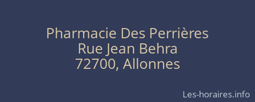 Pharmacie Des Perrières