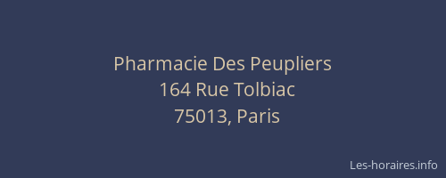 Pharmacie Des Peupliers