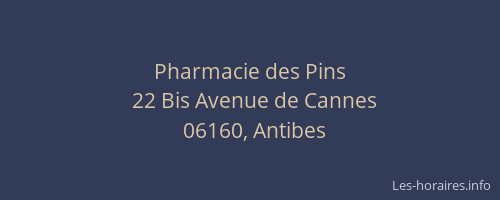 Pharmacie des Pins
