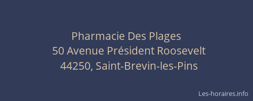 Pharmacie Des Plages