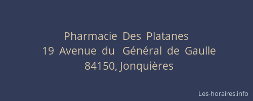 Pharmacie  Des  Platanes