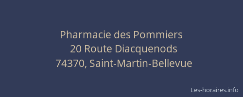 Pharmacie des Pommiers