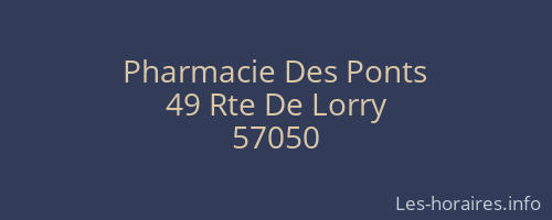 Pharmacie Des Ponts