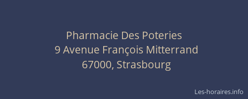 Pharmacie Des Poteries