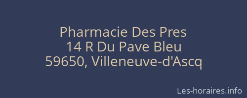 Pharmacie Des Pres