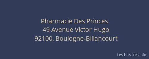 Pharmacie Des Princes