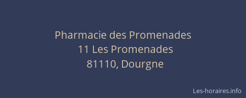 Pharmacie des Promenades
