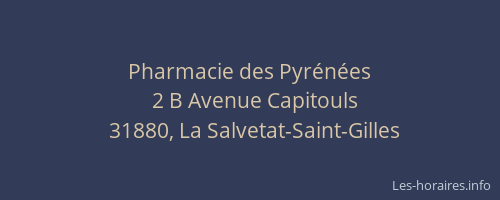 Pharmacie des Pyrénées