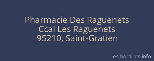 Pharmacie Des Raguenets