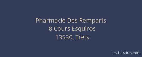 Pharmacie Des Remparts