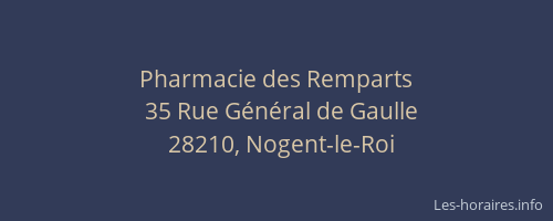 Pharmacie des Remparts