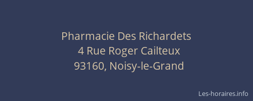 Pharmacie Des Richardets