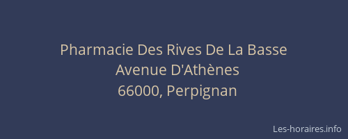Pharmacie Des Rives De La Basse