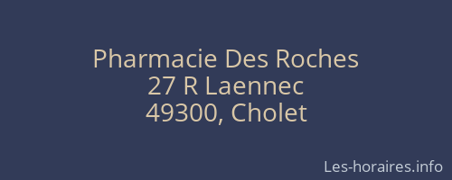 Pharmacie Des Roches