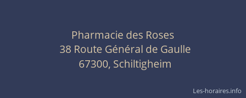 Pharmacie des Roses