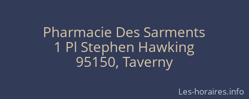 Pharmacie Des Sarments