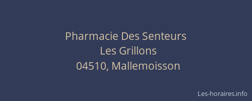 Pharmacie Des Senteurs