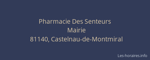 Pharmacie Des Senteurs