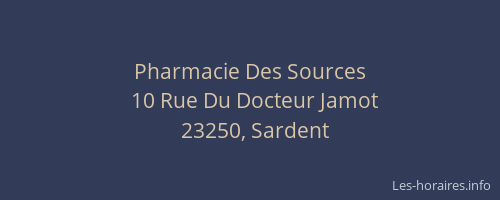 Pharmacie Des Sources