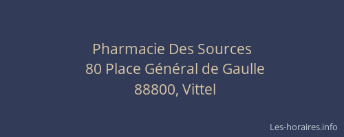 Pharmacie Des Sources