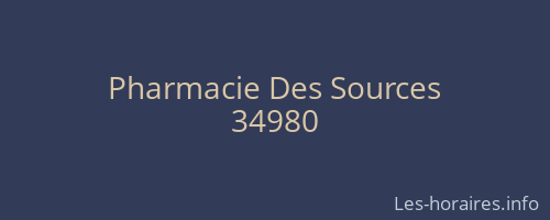 Pharmacie Des Sources