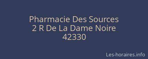 Pharmacie Des Sources