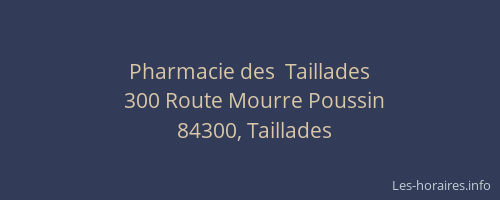 Pharmacie des  Taillades