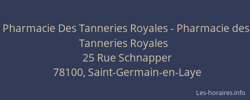 Pharmacie Des Tanneries Royales - Pharmacie des Tanneries Royales