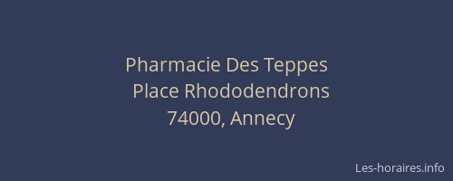 Pharmacie Des Teppes