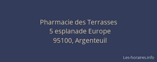 Pharmacie des Terrasses