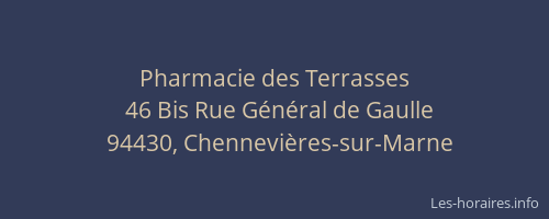Pharmacie des Terrasses