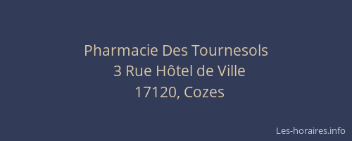 Pharmacie Des Tournesols