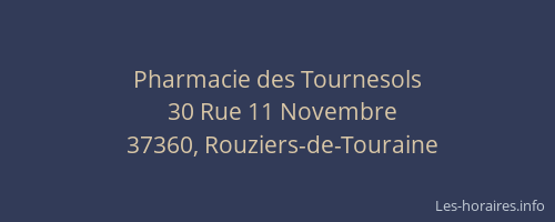 Pharmacie des Tournesols