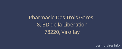 Pharmacie Des Trois Gares