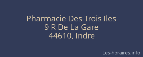 Pharmacie Des Trois Iles