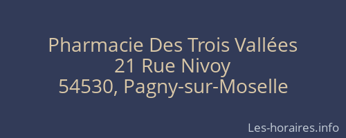 Pharmacie Des Trois Vallées