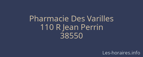 Pharmacie Des Varilles