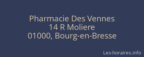 Pharmacie Des Vennes