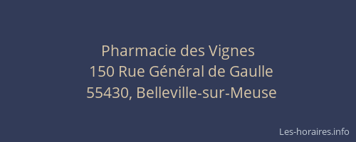 Pharmacie des Vignes