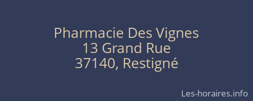 Pharmacie Des Vignes
