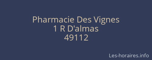 Pharmacie Des Vignes