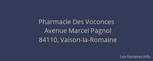 Pharmacie Des Voconces
