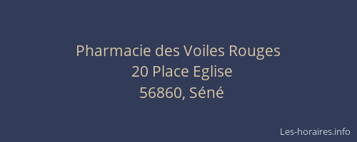 Pharmacie des Voiles Rouges